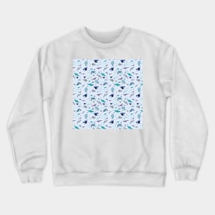 Ocean in Blue Crewneck Sweatshirt